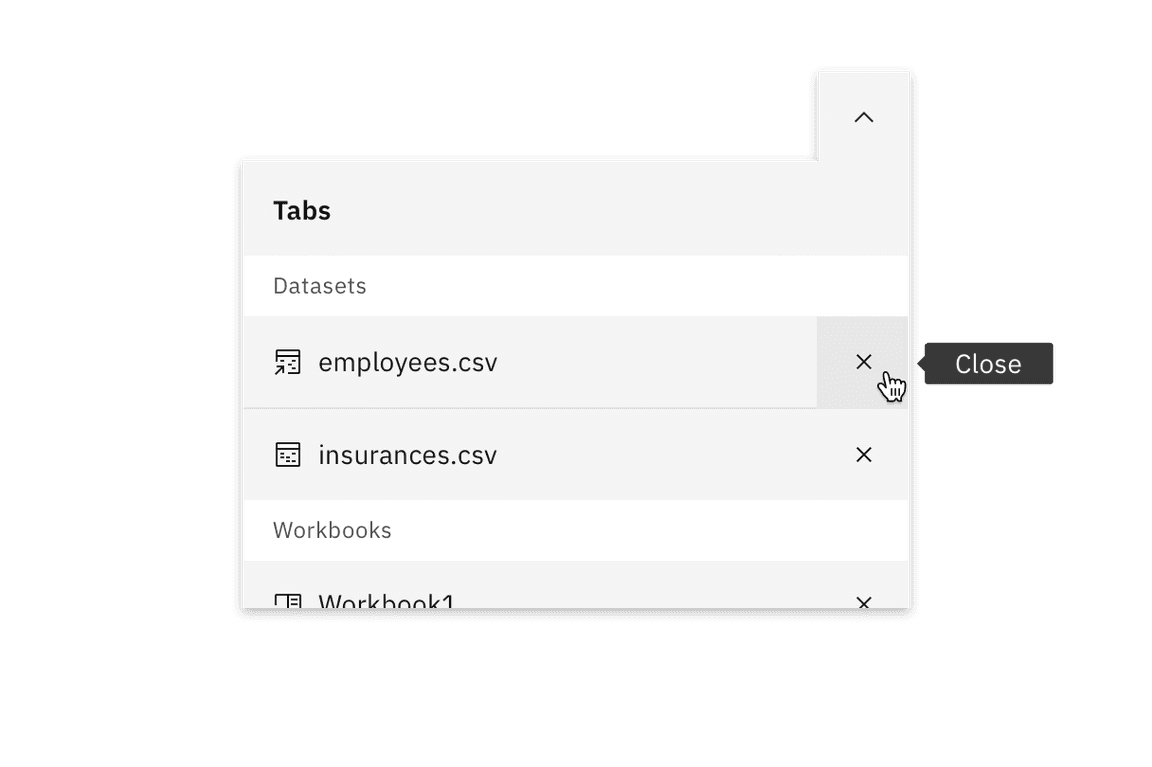 Contained list inline actions